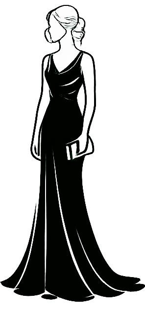 Vestido semi formal para damas